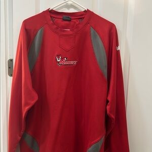 Marist Red and Gray Athletic Pullover
